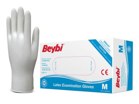 Beybi Pudrali Lateks Eldiven