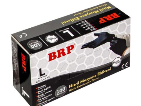 Brp Siyah Nitril Eldiven