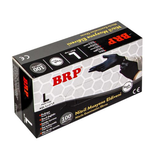 Brp Siyah Nitril Eldiven