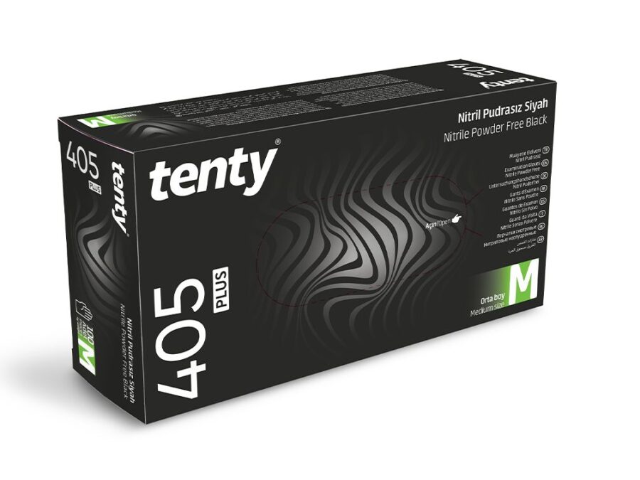 Tenty Siyah Nitril Eldiven